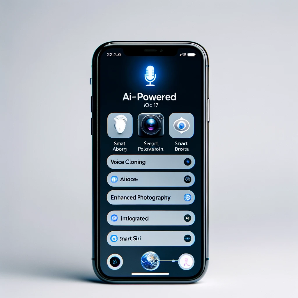 אייפון עם תכונות בינה מלאכותית (AI) של iOS 17