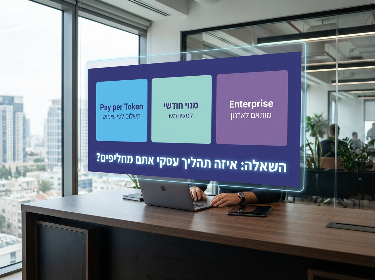 דשבורד תמחור אינטראקטיבי המציג מודלי תמחור שונים למודלי AI מתקדמים בישראל
