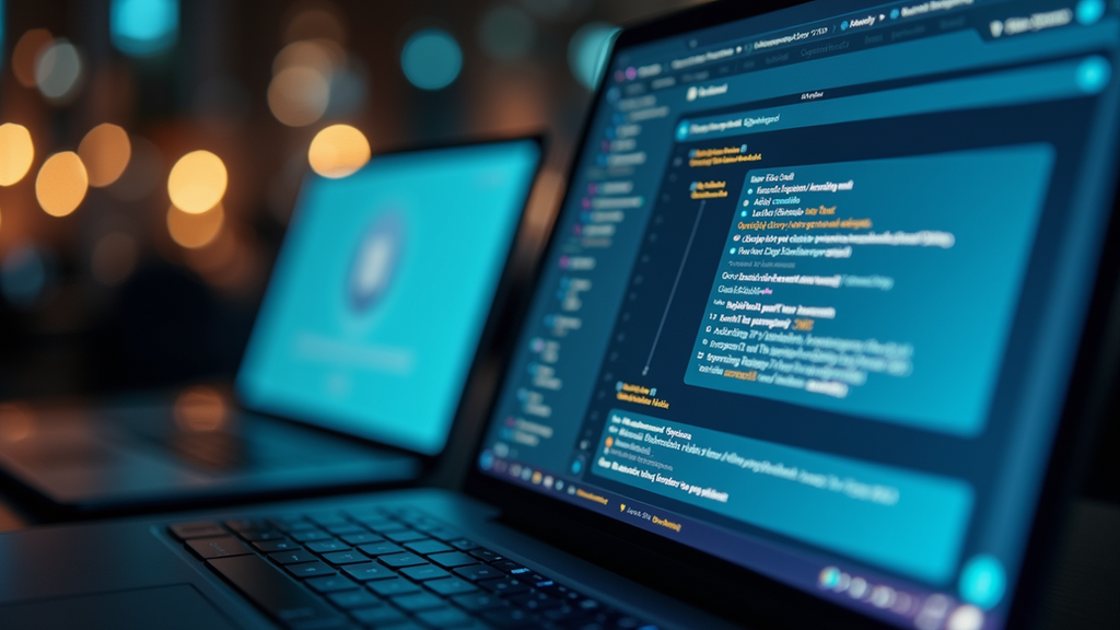 Close-up view of a chatbot interface on a computer screen
